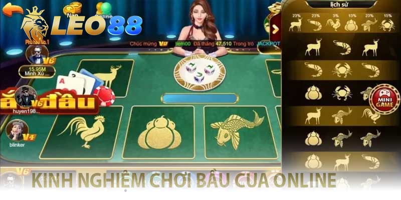 kinh nghiệm chơi bầu cua online